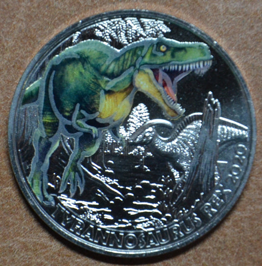 3 Euro Rakúsko 2020 - Tyrannosaurus Rex (UNC)