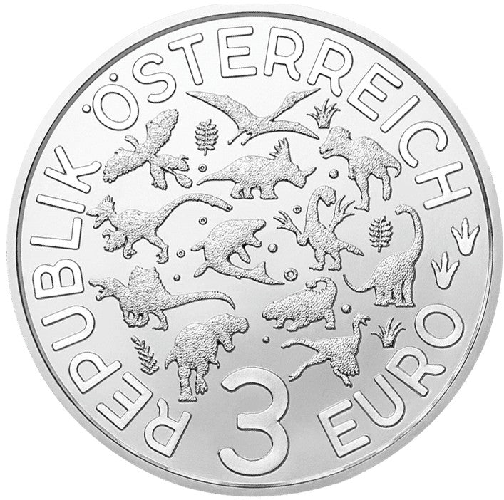 3 Euro Rakúsko 2021 - Deinonychus antirrhopus (UNC)