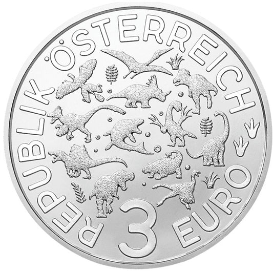 3 Euro Rakúsko 2021 - Deinonychus antirrhopus (UNC)