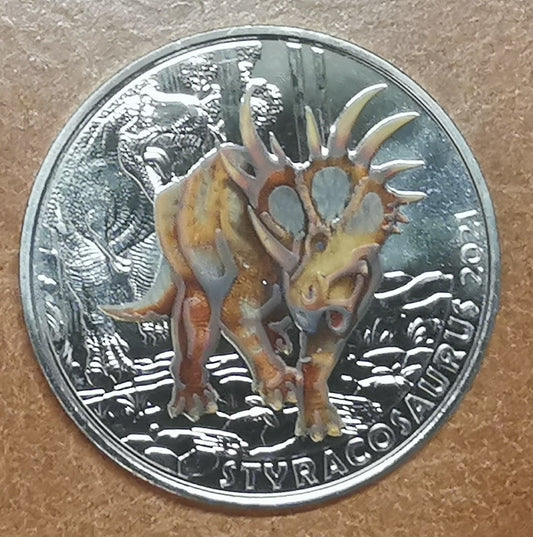 3 Euro Rakúsko 2021 - Styracosaurus albertensis (UNC)