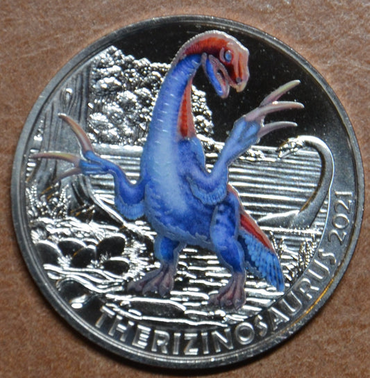 3 Euro Rakúsko 2021 - Therizinosaurus (UNC)