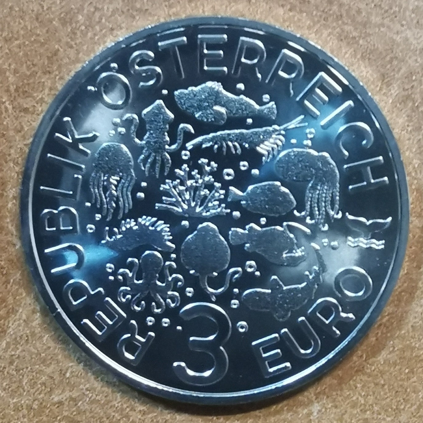 3 Euro Rakúsko 2022 - Hapalochlaena (UNC)