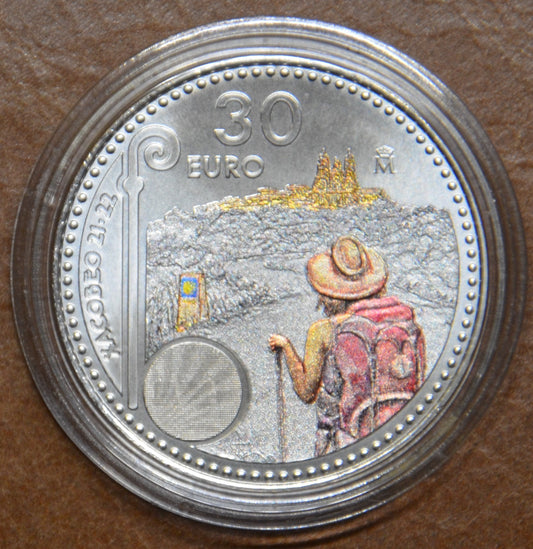 30 Euro Španielsko 2021 Xacobeo 21-22 (UNC)