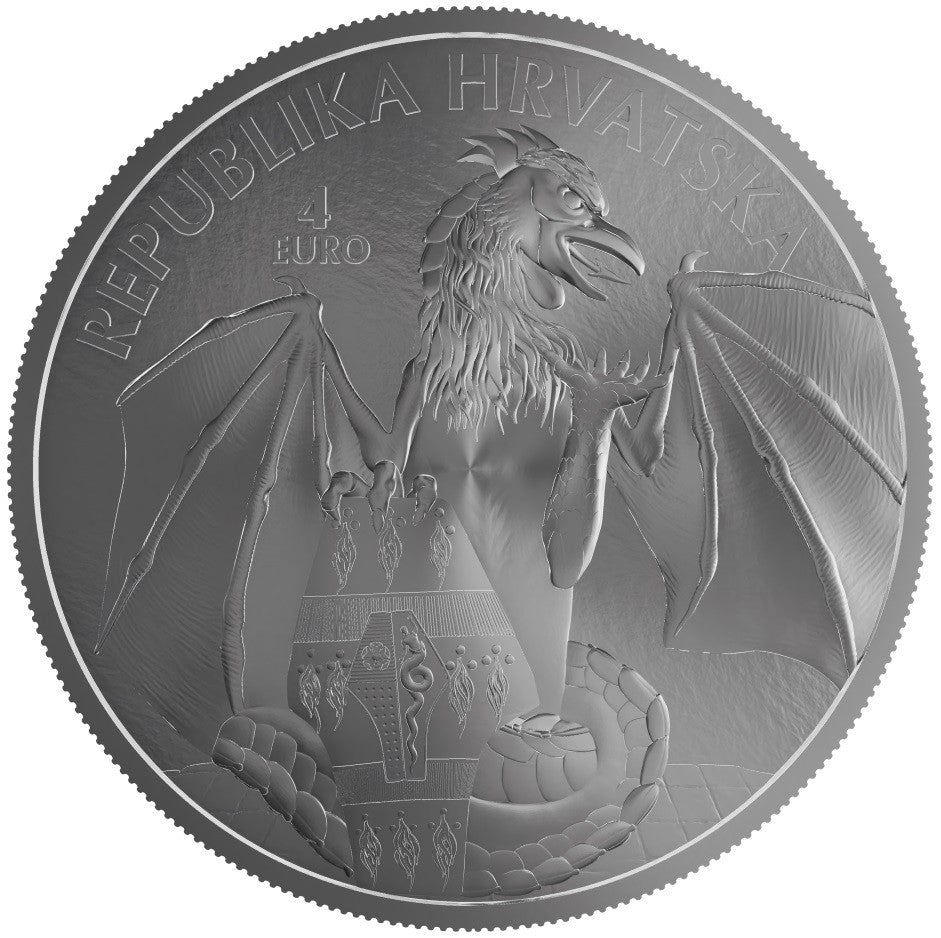 4 Euro Chorvátsko 2024 - Trsatsky drak (Proof)