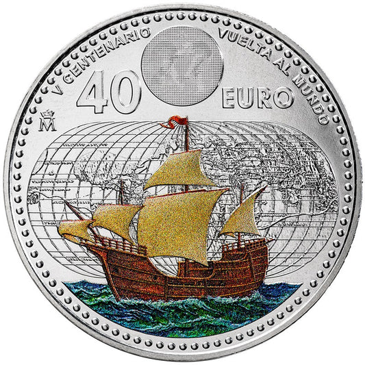 40 Euro Španielsko 2022 - Cesta okolo sveta (UNC)
