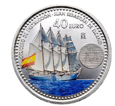 40 Euro Španielsko 2025 - Elcano & Leonor (UNC)