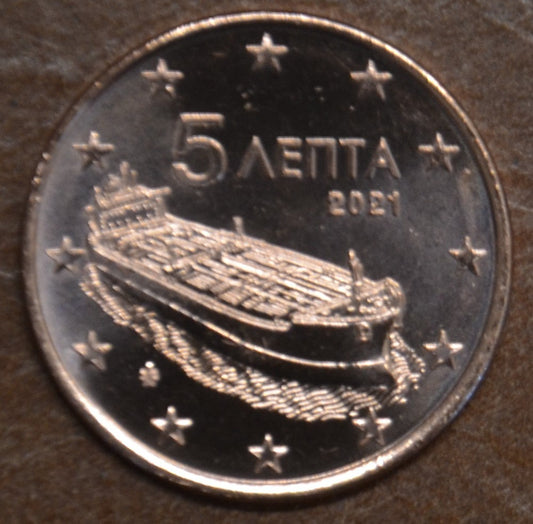 5 cent Grécko 2021 (UNC)