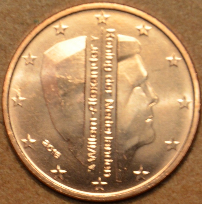 5 cent Holandsko 2016 - Kráľ Willem Alexander (UNC)