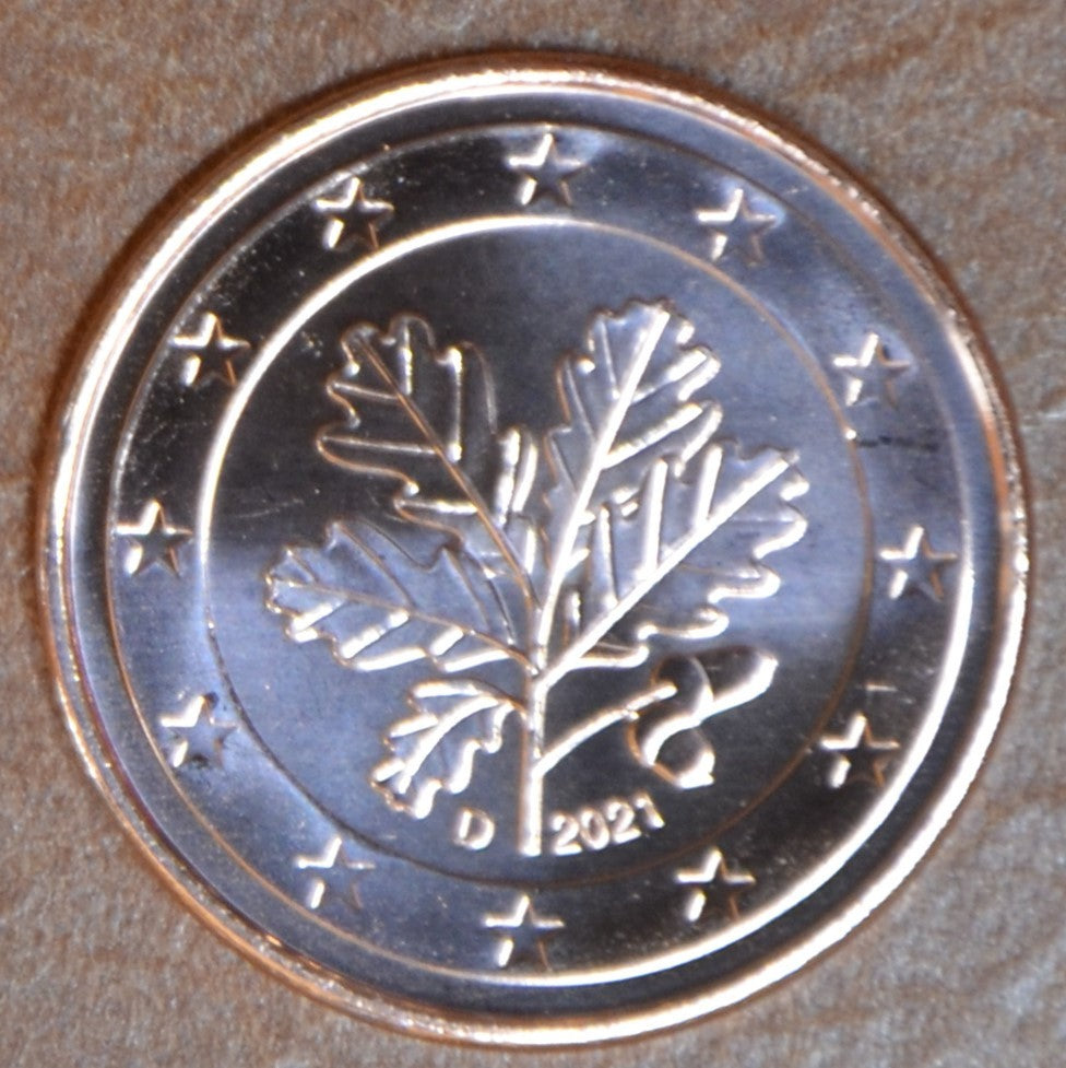 5 cent Nemecko 2021 "D" (UNC)