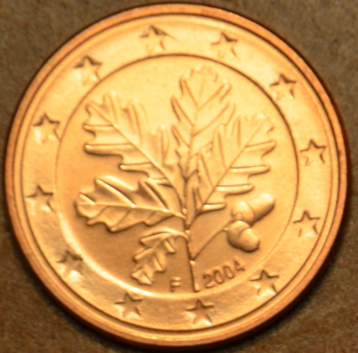 5 cent Nemecko "F" 2004 (UNC)