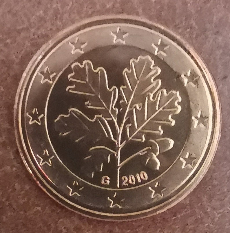 5 cent Nemecko "G" 2010 (UNC)