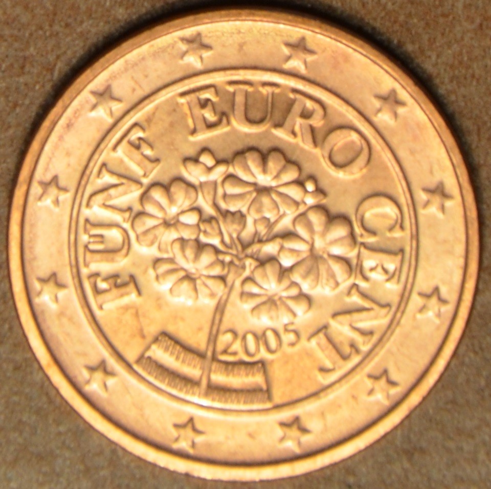 5 cent Rakúsko 2005 (UNC)