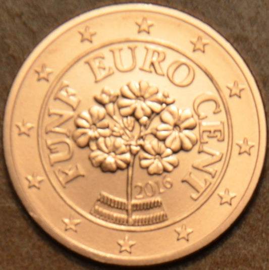 5 cent Rakúsko 2016 (UNC)