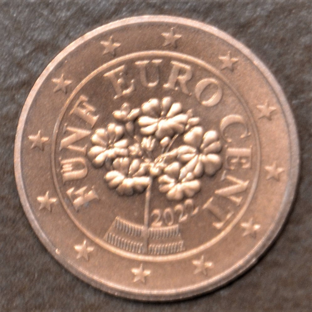5 cent Rakúsko 2022 (UNC)