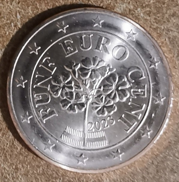 5 cent Rakúsko 2023 (UNC)