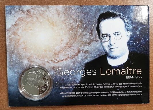 5 Euro Belgicko 2016 Georges Lemaitre (BU karta)