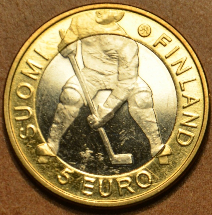 5 Euro Fínsko 2012 - IIHF ľadový hokej (UNC)