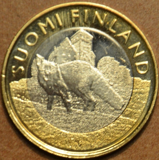 5 Euro Fínsko 2014 - Proper - Líška (UNC)