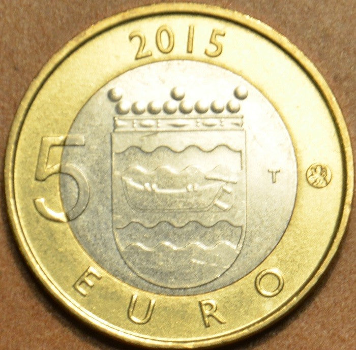 5 Euro Fínsko 2015 - Uusimaa - Jež (UNC)