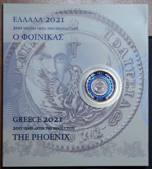 5 Euro Grécko 2021 - Fénix (Proof)