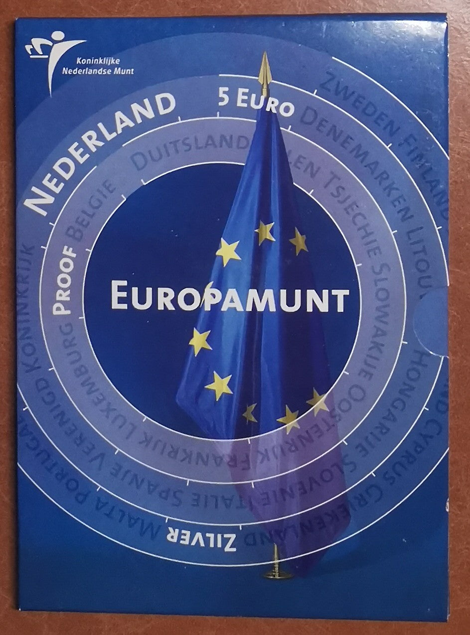 5 Euro Holandsko 2004 - Rozšírenie EU (Proof karta)
