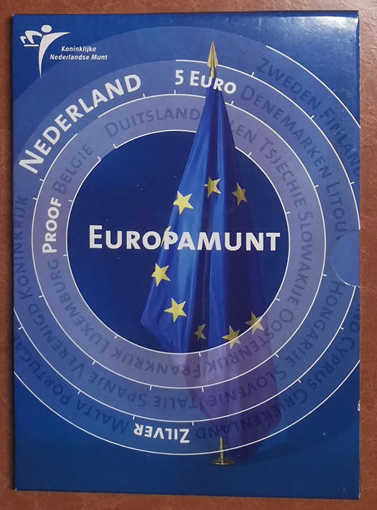 5 Euro Holandsko 2004 - Rozšírenie EU (Proof karta)