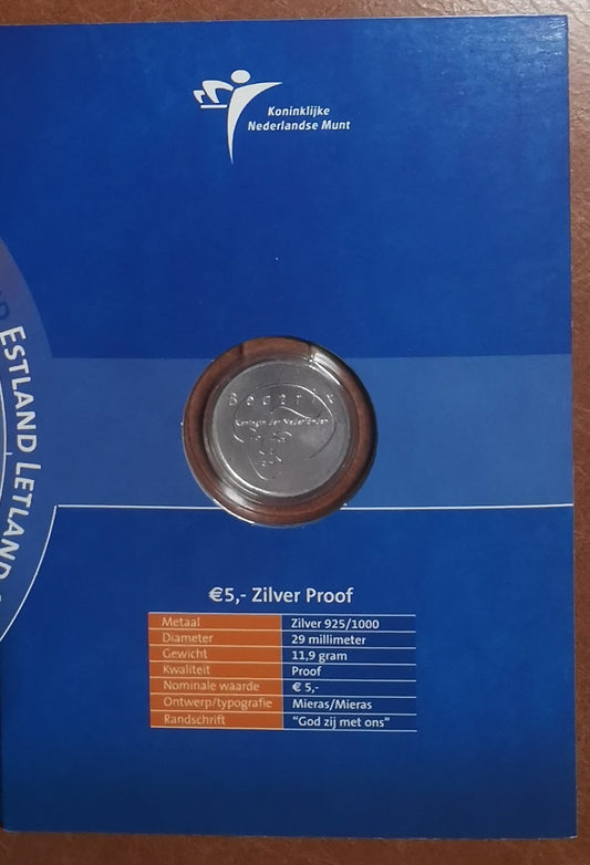 5 Euro Holandsko 2004 - Rozšírenie EU (Proof karta)