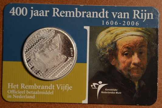 5 Euro Holandsko 2006 - Rembrandt (BU karta)