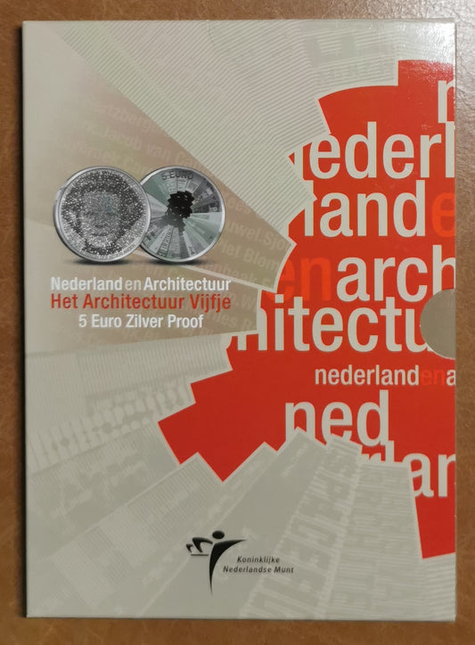 5 Euro Holandsko 2008 - Architektúra (Proof karta)