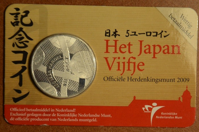 5 Euro Holandsko 2009 - Japonsko (BU karta)