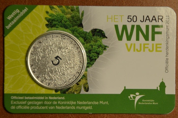 5 Euro Holandsko 2011 - 50 rokov WNF (BU karta)