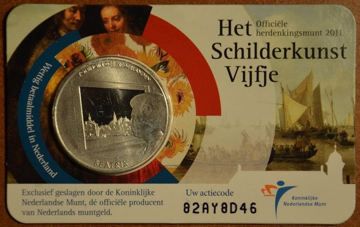 5 Euro Holandsko 2011 - Holandsko a maľba (BU karta)