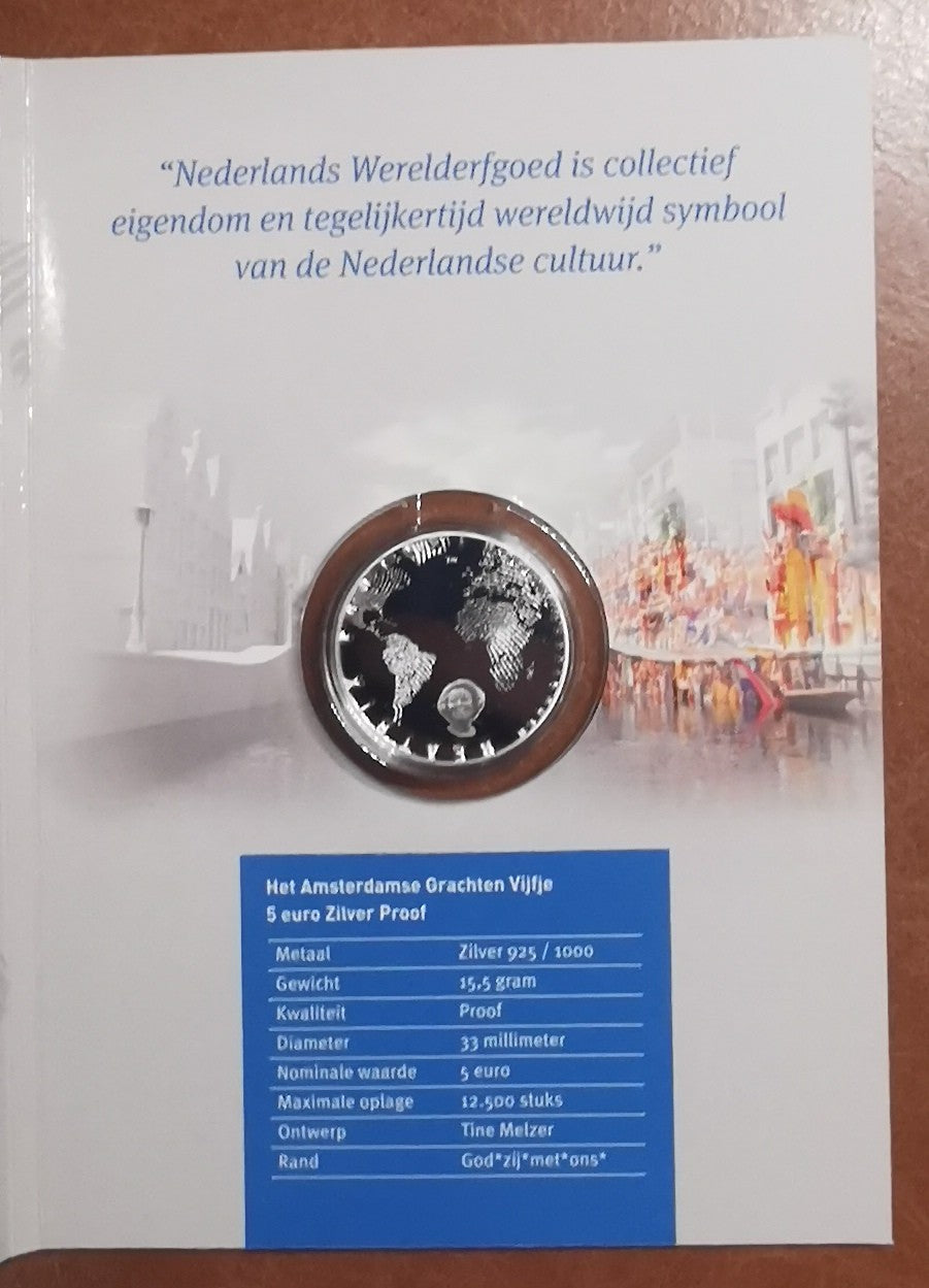 5 Euro Holandsko 2012 - Grachtengordel (Proof karta)