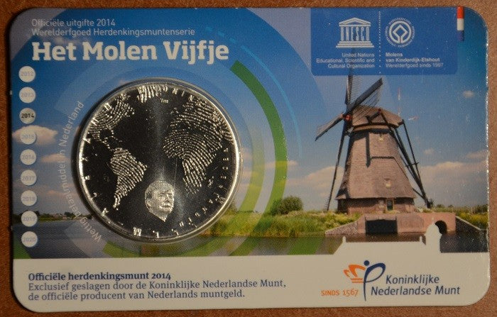 5 Euro Holandsko 2014 Mlyn (UNC karta)