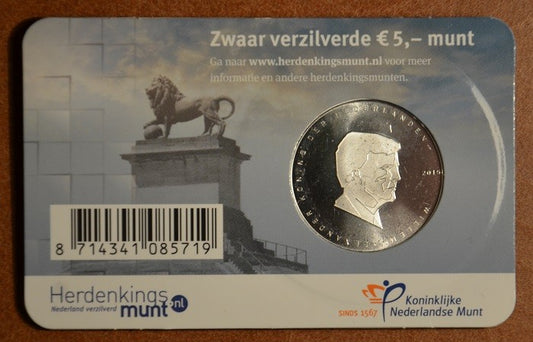 5 Euro Holandsko 2015 Waterloo (UNC karta)