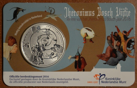 5 Euro Holandsko 2016 Hieronymus Bosch (UNC karta)