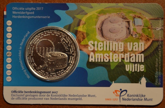 5 Euro Holandsko 2017 - Stelling van Amsterdam (UNC)
