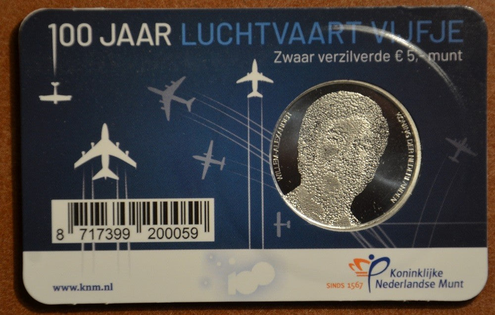 5 Euro Holandsko 2019 -100 rokov letectva (UNC)