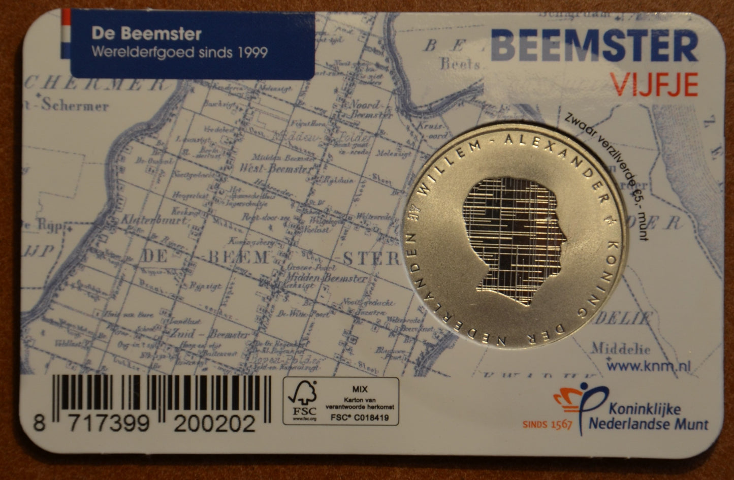 5 Euro Holandsko 2019 -Beemster (UNC)