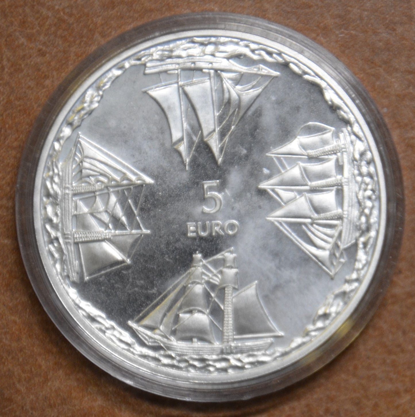 5 Euro Lotyšsko 2014 - Kompas (Proof)