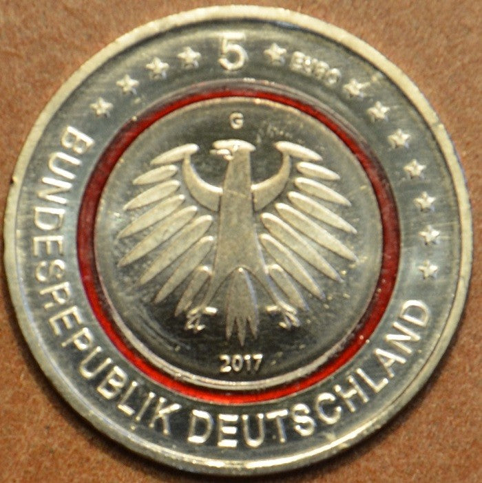 5 Euro Nemecko 2017 "G" Tropické pásmo  (UNC)