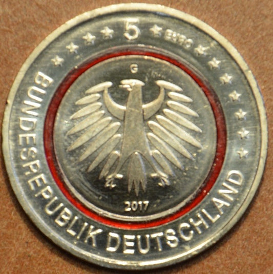 5 Euro Nemecko 2017 "G" Tropické pásmo  (UNC)