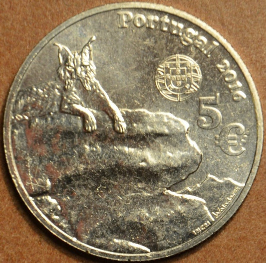5 Euro Portugalsko 2016 - Rys (UNC)