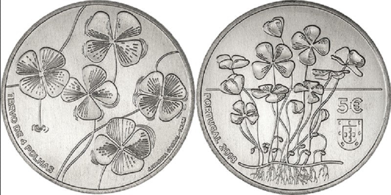 5 Euro Portugalsko 2018 - Ďatelina (UNC)