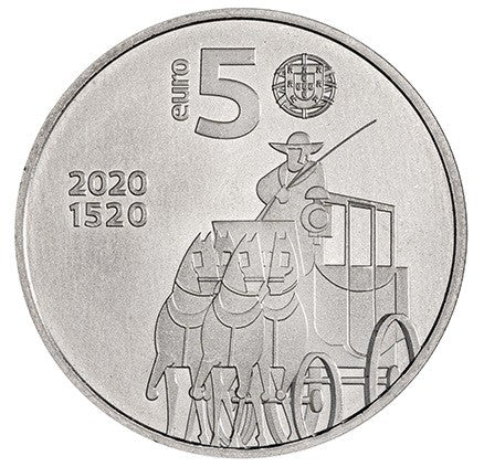 5 Euro Portugalsko 2020 - 500 rokov portugalskej pošty (UNC)