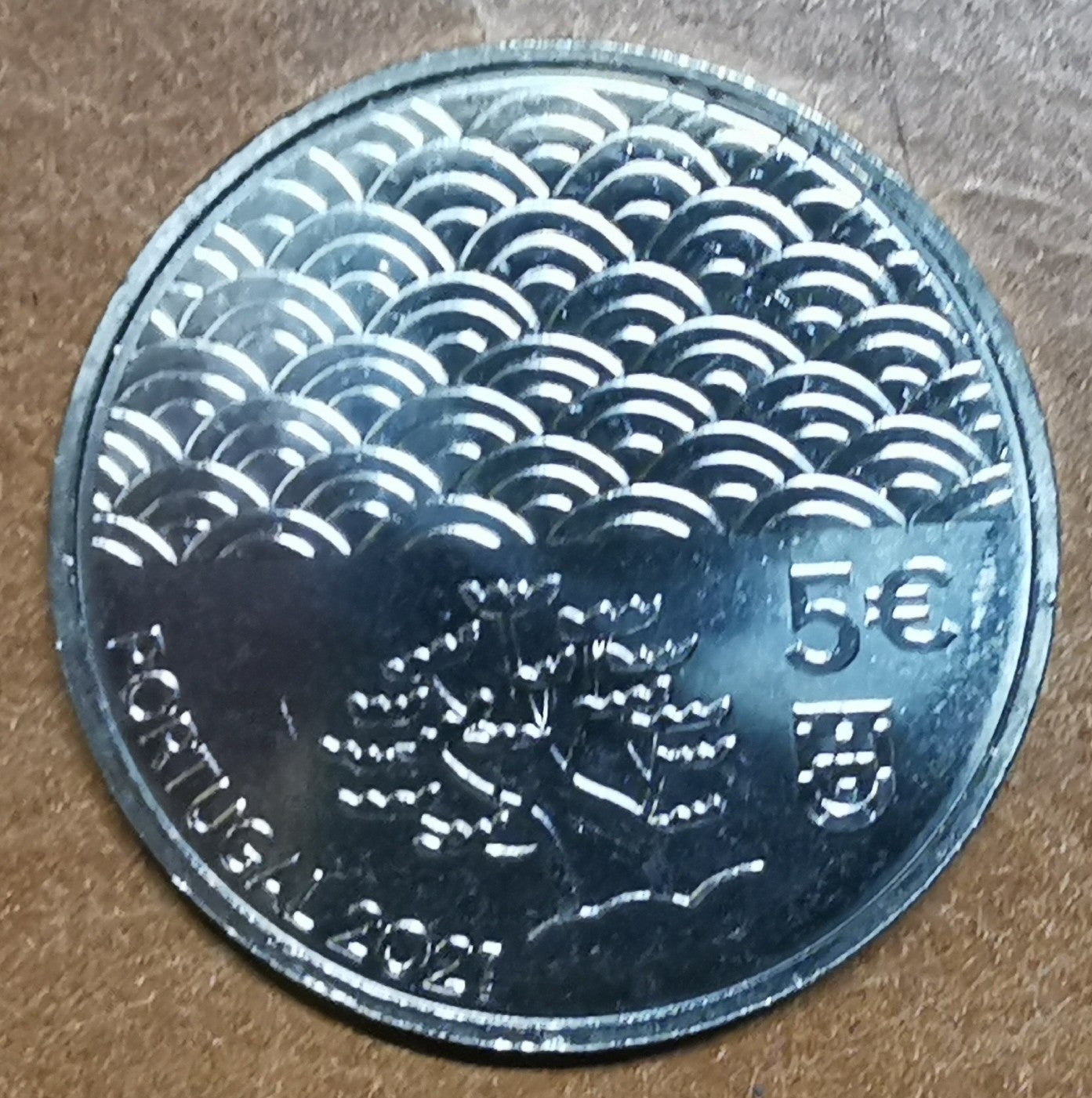 5 Euro Portugalsko 2021 - Arte da Laca (UNC)