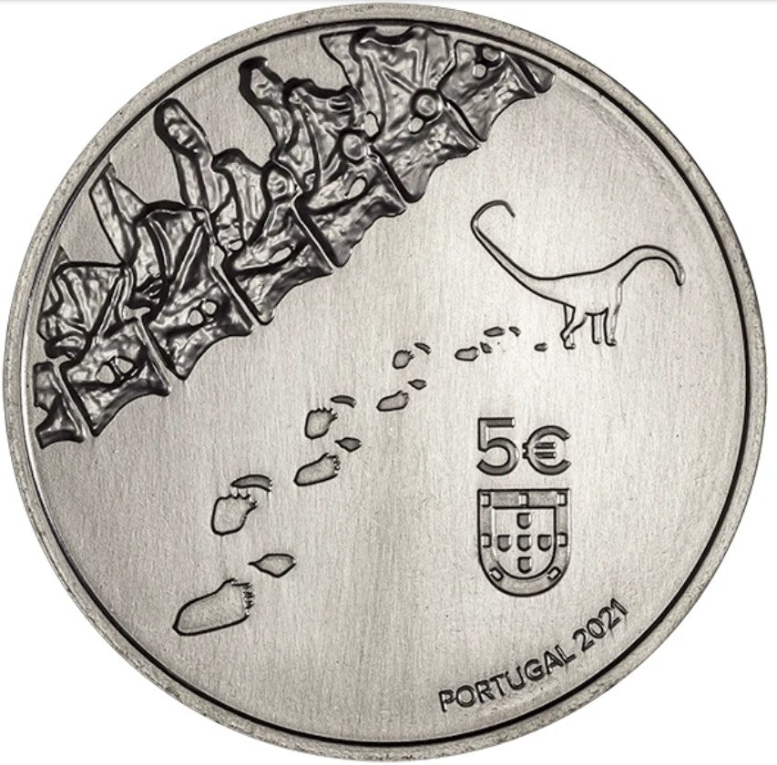 5 Euro Portugalsko 2021 - Dinheirosaurus Lourinhanensis (UNC)