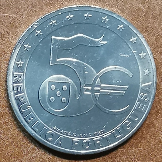 5 Euro Portugalsko 2022 - 20 rokov Eura (UNC)