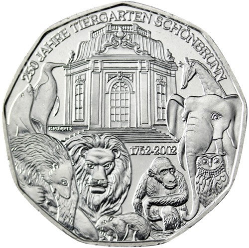 5 Euro Rakúsko 2002 Schönbrunn (UNC)
