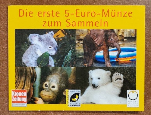 5 Euro Rakúsko 2002 Schönbrunn v4 (UNC)